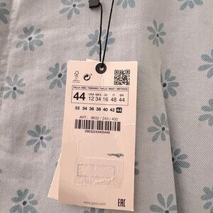 * NEW Zara - Daisy Floral Light Blue Jeans